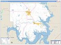 Marshall, Ok Carrier Route Wall Map