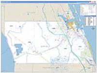 Martin, Fl Carrier Route Wall Map