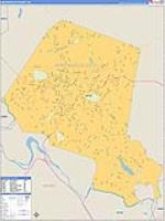 Martinsville, Va Carrier Route Wall Map