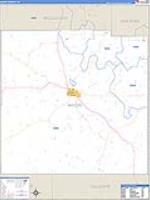 Mason, Tx Carrier Route Wall Map