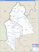 Mason, Wv Carrier Route Wall Map