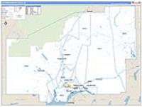 Matanuska Susitna Borough (), Ak Carrier Route Wall Map