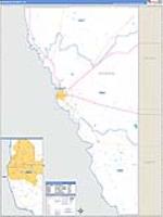 Maverick, Tx Carrier Route Wall Map