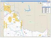 Mcclain, Ok Carrier Route Wall Map