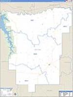 Mccone, Mt Carrier Route Wall Map