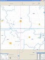 Mccook, Sd Carrier Route Wall Map