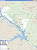 Mccormick, Sc Carrier Route Wall Map