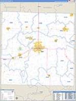 Mcdonough, Il Carrier Route Wall Map