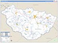 Mcdowell, Wv Carrier Route Wall Map