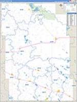 Mchenry, Nd Carrier Route Wall Map
