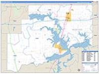 Mcintosh, Ok Carrier Route Wall Map