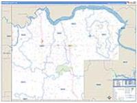 Mckenzie, Nd Carrier Route Wall Map