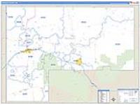 Mckinley, Nm Carrier Route Wall Map