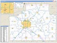 Mclean, Il Carrier Route Wall Map
