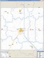 Mcpherson, Ks Carrier Route Wall Map