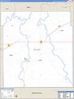 Meade, Ks Carrier Route Wall Map