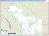 Meagher, Mt Carrier Route Wall Map