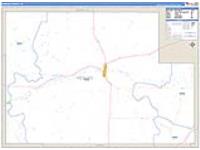 Menard, Tx Carrier Route Wall Map