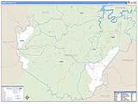 Menifee, Ky Carrier Route Wall Map