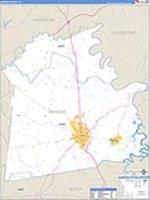 Mercer, Ky Carrier Route Wall Map