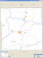 Mercer, Mo Carrier Route Wall Map