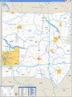 Mercer, Pa Carrier Route Wall Map