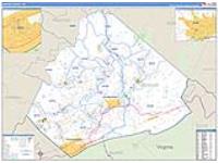 Mercer, Wv Carrier Route Wall Map
