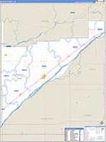 Merrick, Ne Carrier Route Wall Map