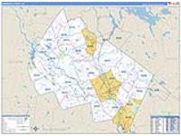 Merrimack, Nh Carrier Route Wall Map