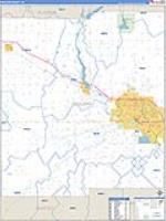 Midland, Mi Carrier Route Wall Map