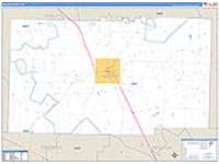 Miller, Ga Carrier Route Wall Map