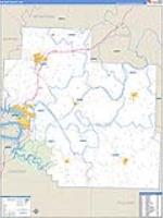 Miller, Mo Carrier Route Wall Map