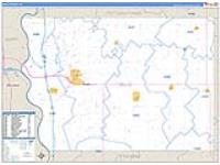 Mills, Ia Carrier Route Wall Map