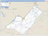 Mineral, Wv Carrier Route Wall Map