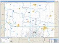 Minnehaha, Sd Carrier Route Wall Map