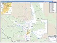 Missoula, Mt Carrier Route Wall Map