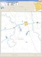 Mitchell, Tx Carrier Route Wall Map