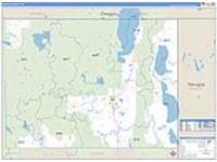 Modoc, Ca Carrier Route Wall Map