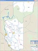 Mohave, Az Carrier Route Wall Map