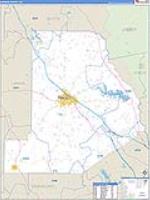 Monroe, Ga Carrier Route Wall Map