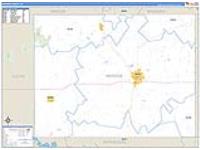 Monroe, Ia Carrier Route Wall Map