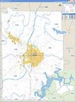 Monroe, In Carrier Route Wall Map