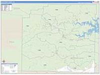 Montgomery, Ar Carrier Route Wall Map
