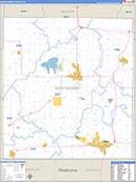 Montgomery, Ks Carrier Route Wall Map