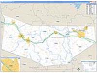 Montgomery, Ny Carrier Route Wall Map