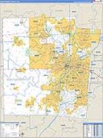 Montgomery, Oh Carrier Route Wall Map