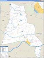 Montour, Pa Carrier Route Wall Map