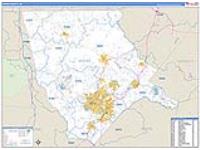 Moore, Nc Carrier Route Wall Map