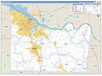 Morgan, Al Carrier Route Wall Map