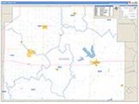 Morris, Ks Carrier Route Wall Map